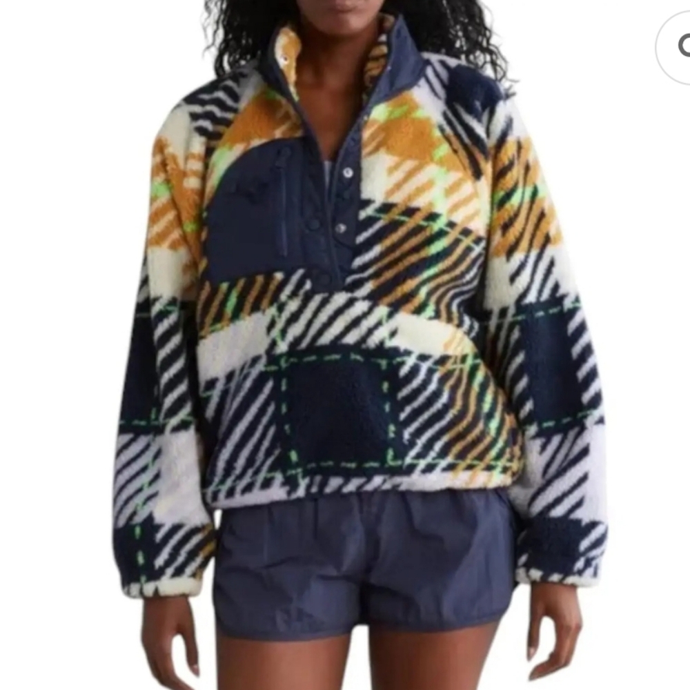 NWT Free People Movement Rocky Ridge Fleece Pullover Size Med.